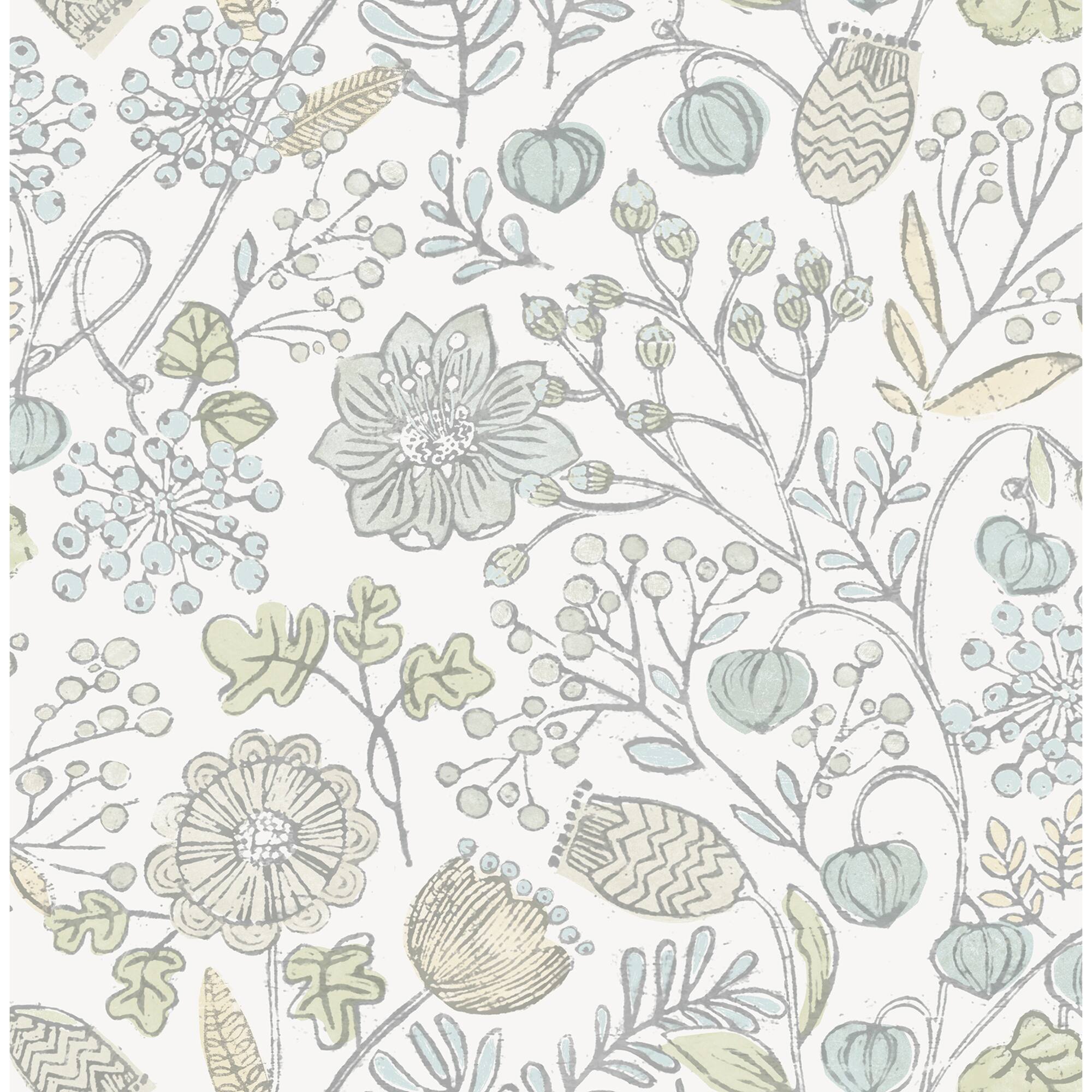NuWallpaper Blue & Green Southern Trail Peel & Stick Wallpaper